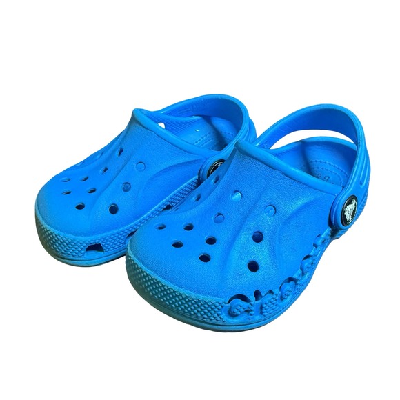 CROCS Other - Crocs Baya Clogs Cobalt Blue Kids Size C 8 Slip On Water Shoes Toddler